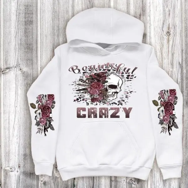 Beautiful Crazy Hoodie With Printed Front