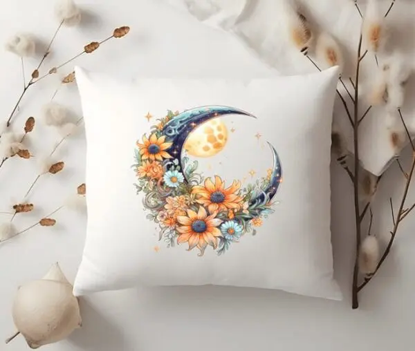 Boho Moon Accent Pillow Covers