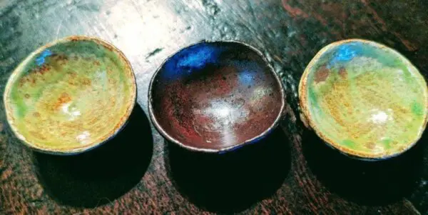 Miniature Ceramic Glazed Bowls