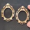 Glamorous Dollhouse Wooden Oval Frames Set Of 2