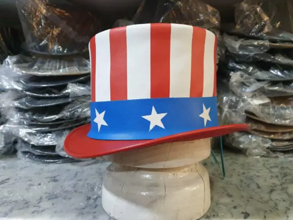 Uncle Sam Leather Top Hat