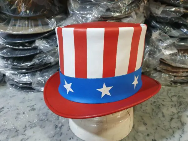 Uncle Sam Leather Top Hat