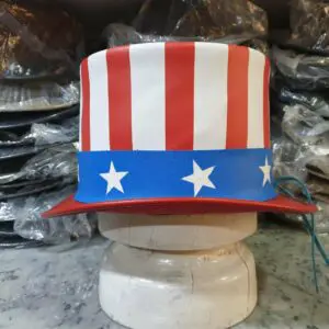 Uncle Sam Leather Top Hat