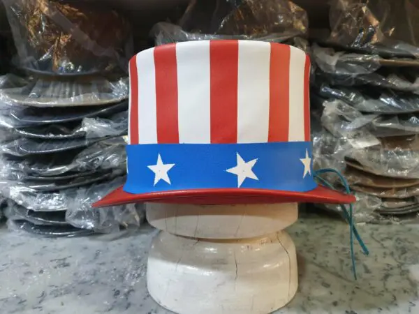 Uncle Sam Leather Top Hat