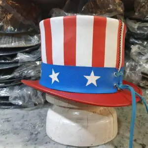 Uncle Sam Leather Top Hat