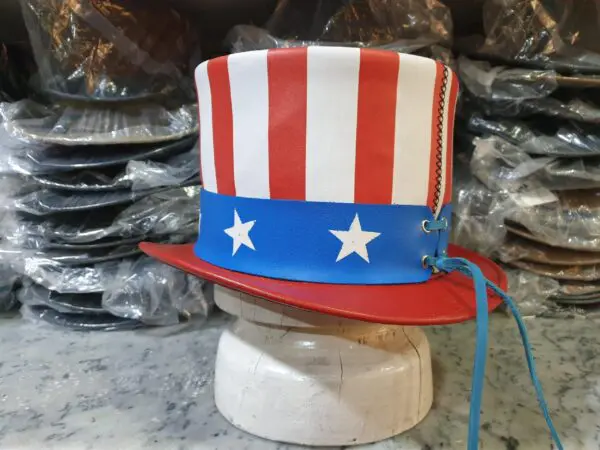 Uncle Sam Leather Top Hat