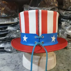 Uncle Sam Leather Top Hat