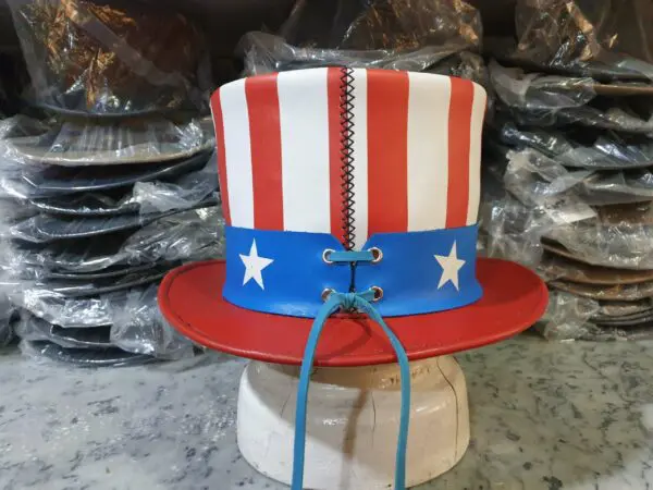 Uncle Sam Leather Top Hat