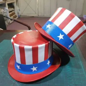 Uncle Sam Leather Top Hat