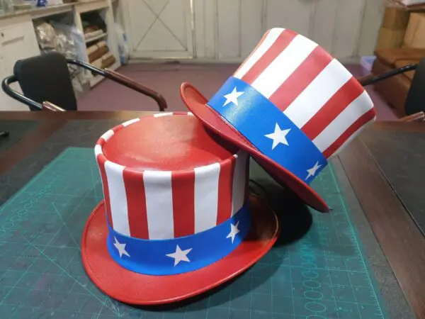 Uncle Sam Leather Top Hat