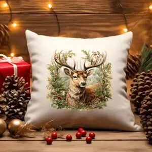 Christmas Deer Pillow Covers