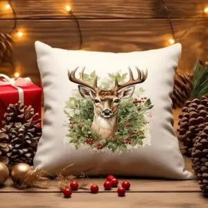 Christmas Deer Pillow Covers