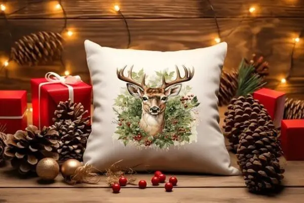 Christmas Deer Pillow Covers