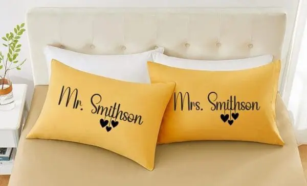 Personalized Mr. &Amp; Mrs. Pillowcase Set