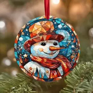 Christmas Ornament Stained Glass Look