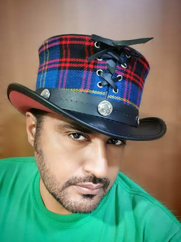 Voodoo Hatter Vested Leather Top Hat