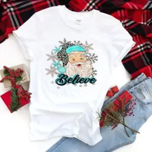 Beautiful Santa T-Shirt For Christmas