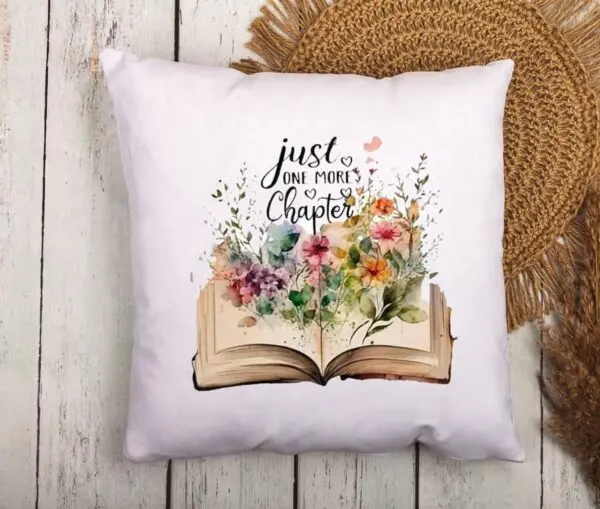 Just One More Chapter Accent Pillow Cover