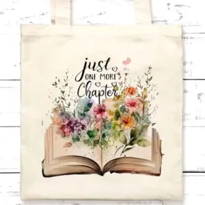 Just One More Chapter Book Bag