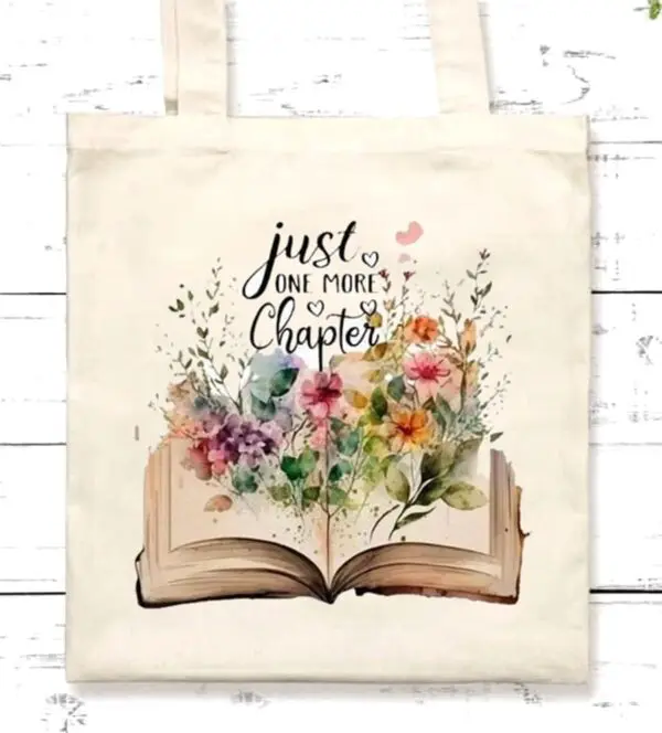 Just One More Chapter Book Bag