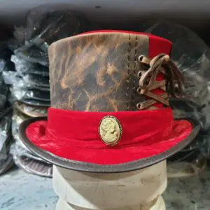 Leather Top Hat