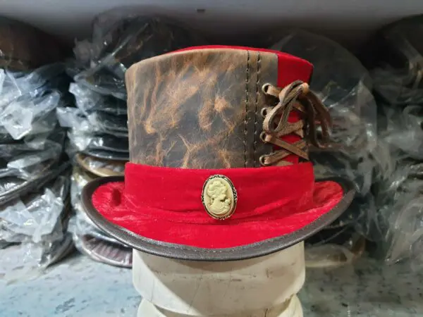 Leather Top Hat