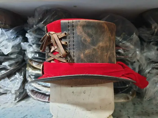 Leather Top Hat