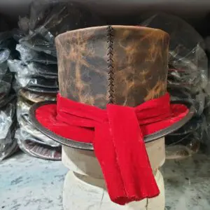 Leather Top Hat