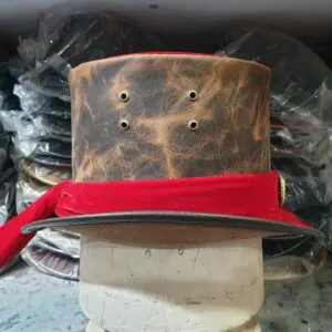 Leather Top Hat