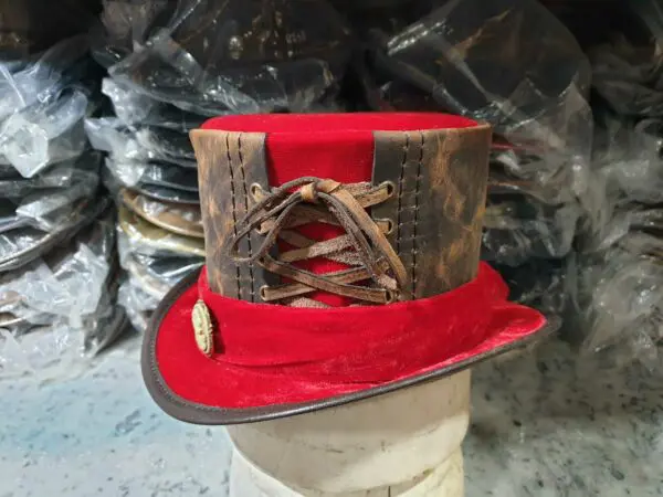 Leather Top Hat