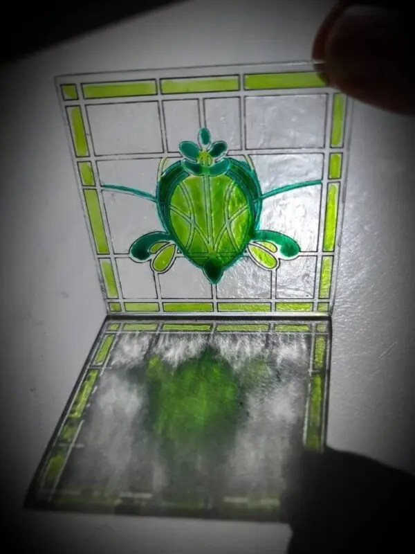 Unique Dollhouse Acrylic Stained Glass Window 3