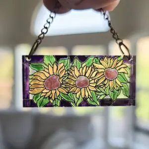 Miniature Sunflower Suncatcher