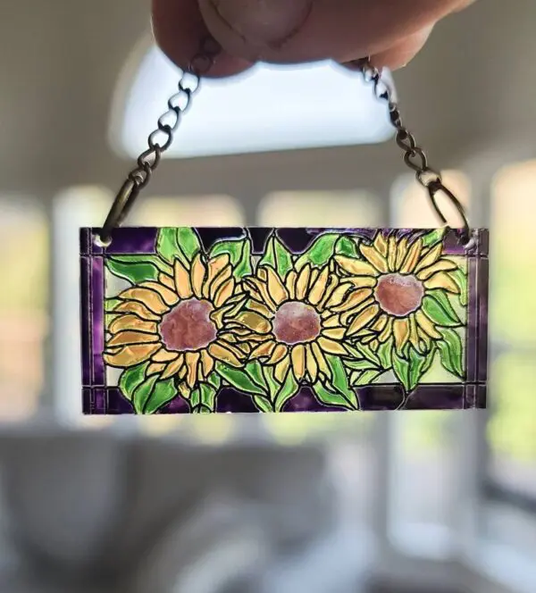 Miniature Sunflower Suncatcher