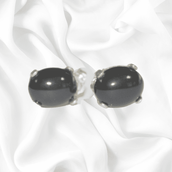 Black Onyx Stud Earrings