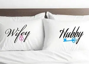 Hubby Wifey Pillowcases/Couples Pillowcases