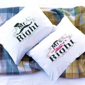 Mr Right Mrs Always Right Pillowcases