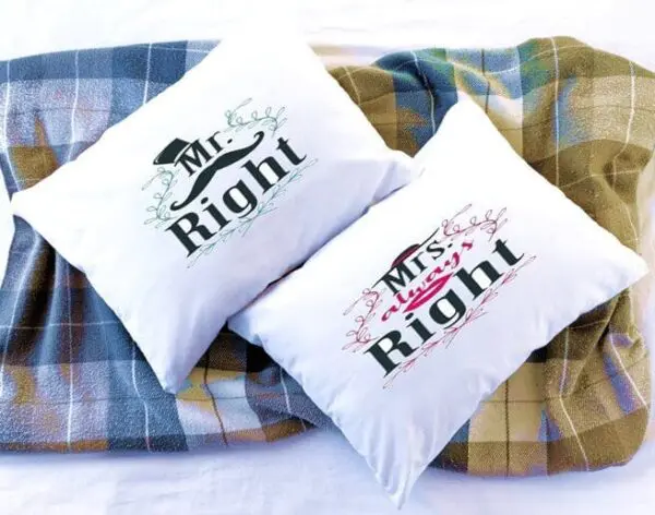 Mr Right Mrs Always Right Pillowcases