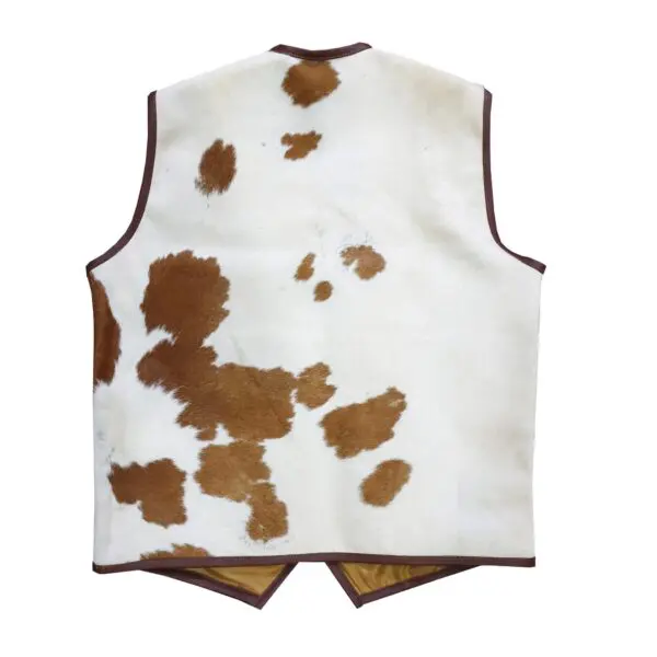 Cow Hide Leather Vintage Style Vest