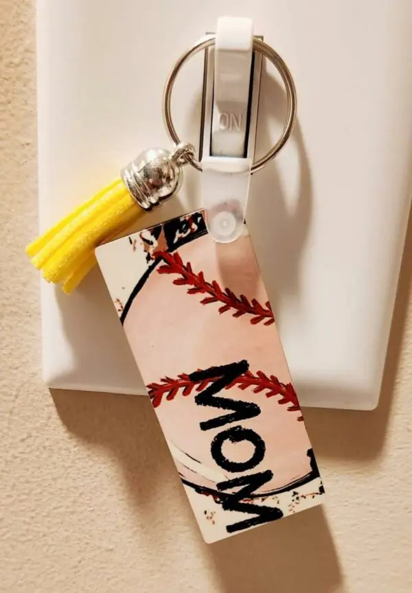 Baseball Mom Keychain