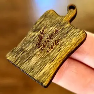 Adorable Wooden Dollhouse Aged and Engraved Cutting Board 1