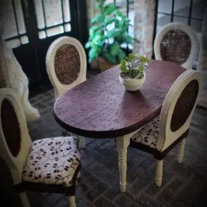 Miniature Farmhouse Dining Table