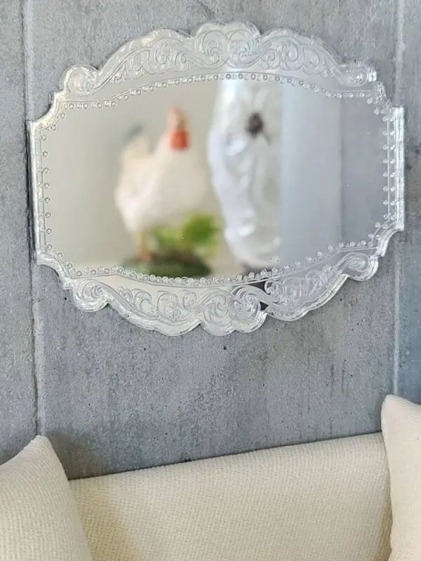 Decorative Dollhouse Etched Mirror