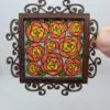 Beautiful Dollhouse Miniature Rose Wall Art