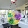 Adorable Dollhouse Round Stained Glass Window 2