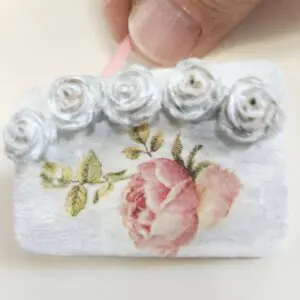 Lovely Dollhouse Miniature French Inspired Roses Wall Decor