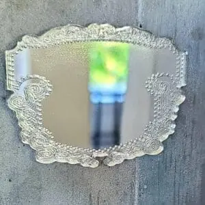 Beautiful Dollhouse Etched Fancy Mirror 1