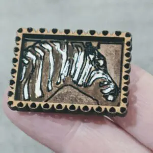 Gorgeous Dollhouse Wooden Zebra Wall Art