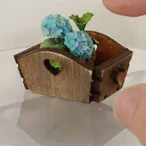 Dollhouse Miniature Heart Planter