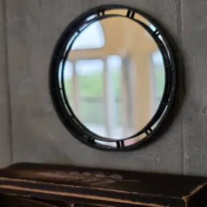 Adorable Dollhouse Miniature Round Mirror