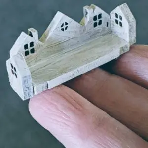 Adorable Dollhouse Miniature White House Themed Shelf